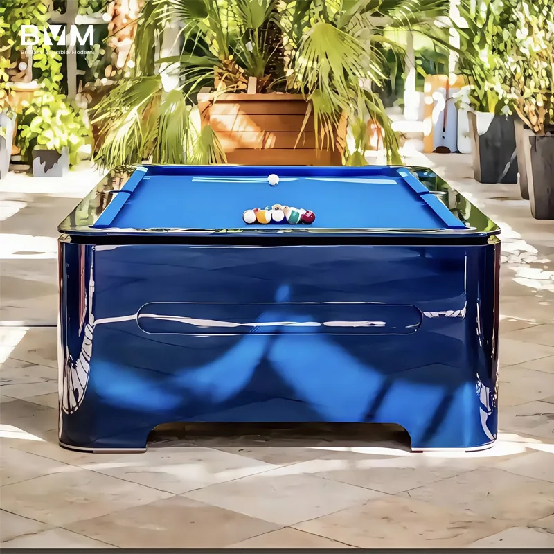 Carbon Fiber Pool Table, 9-Ball 8-Ball Billiard Table, Luxury Home Villa Use, Standard Size, American Style