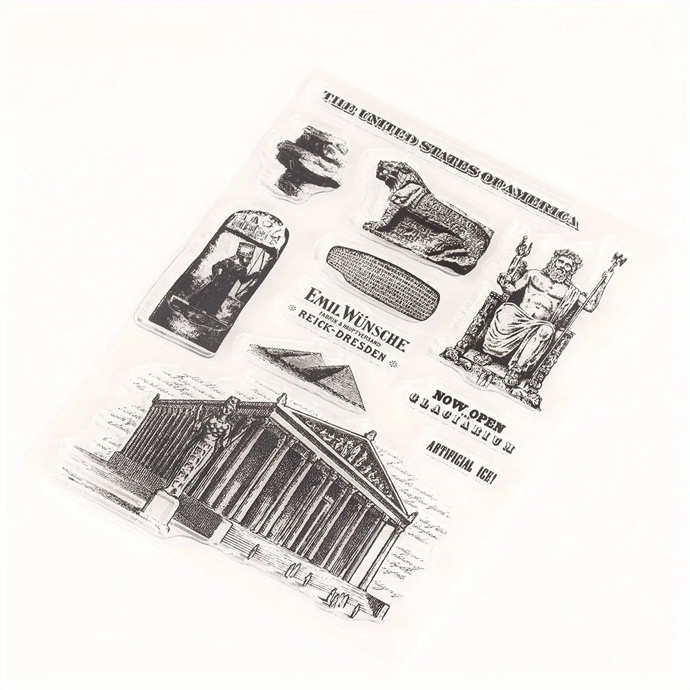 Roman Civilization Series Silicone Clear Stamps Gladiatorial Arena/warrior Transparent Rubber Stamp for Scrapbooking Supplies