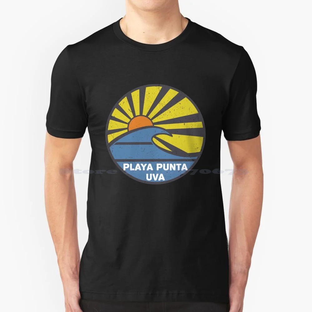 Playa Punta Uva T Shirt 100% Cotton Tee Beaches Playas Tourism Tourist Swimming Sun Water Sea Culture Holidays Vail Boat Fun