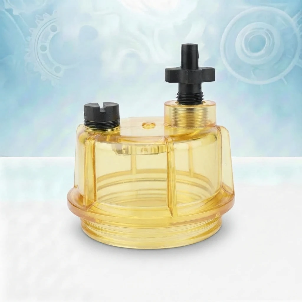 Oil-water separator collection cup for speedboats, oil tankers, and small diesel engines320R-RAC-01 S3213 S3214