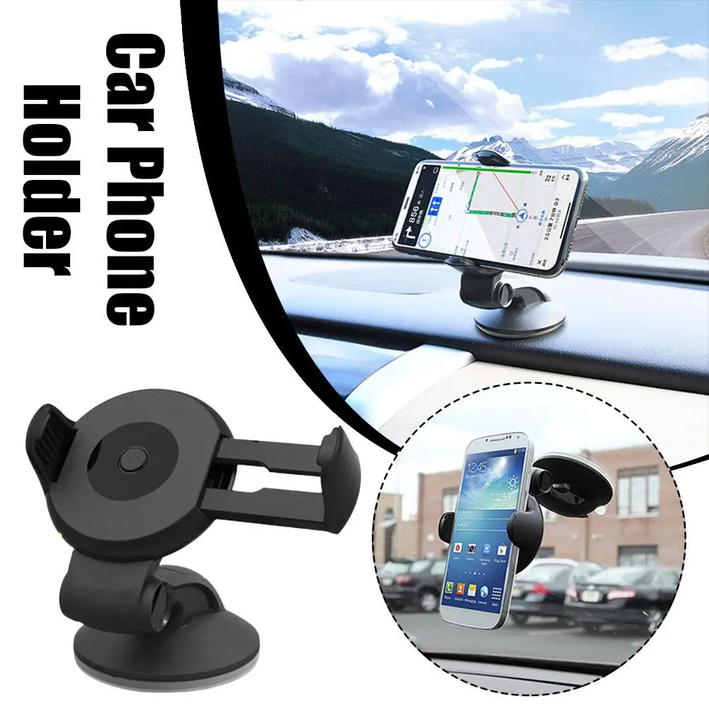 Car Mobile Phone Holder Universal For Phone In Car Holder Windshield Cell Stand Support Smartphone 360 Degree Rotation Car A0a6