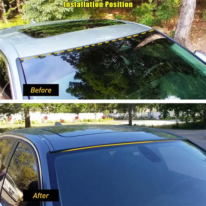 Car Front Upper Windshield Reveal Surround Molding Trim Rubber for Honda Civic 2006 2007 2008 2009 2010 2011 73150-SNA-003