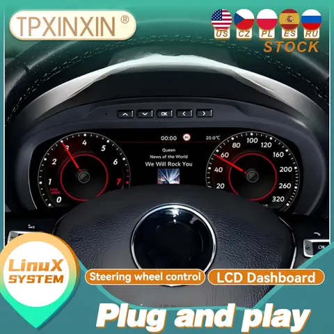 For Volkswagen Polo 2012~2018 Carplay Digital Dashboard Instrument Display Speedometer Virtual LCD Meter Cluster Cockpit