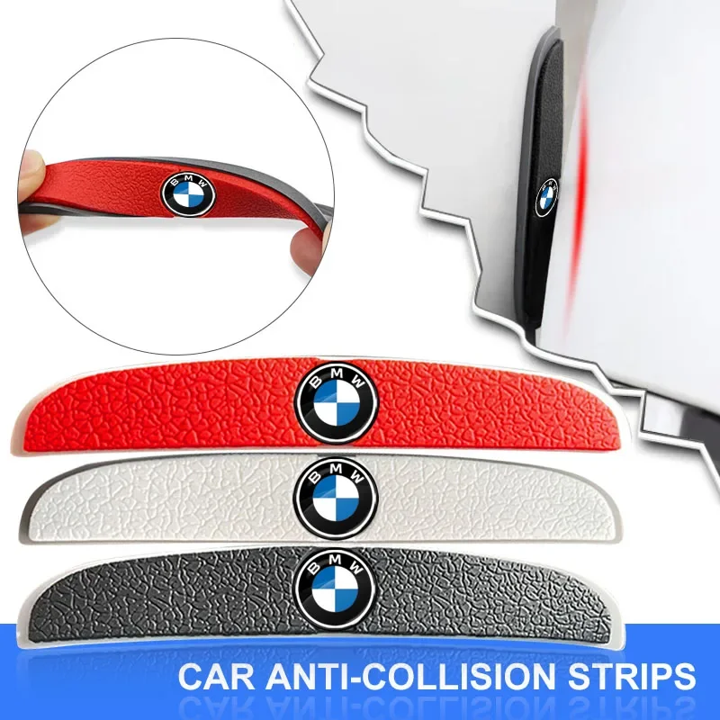 4pcs Car Door Anti-Collision Strip Rearview Mirror Protection Sticker For BMW X4 520 525 F30 F10 F18 118i 320i M3 M4 M5 E34 E90