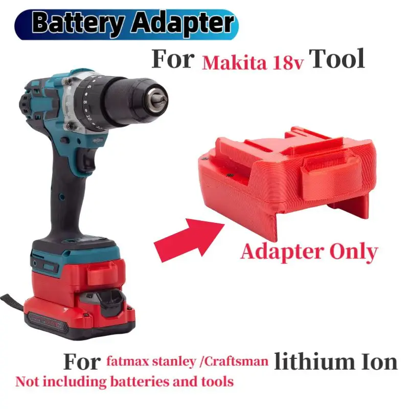 For  Craftsman Stanley fatmax Lithium Battery Adapter Converter Converter To Makita 18v  Brushless Cordless Tools (Only Adapter)