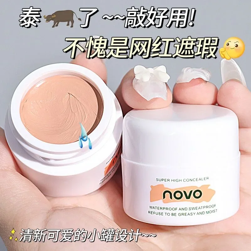 NOVO high definition concealer, giant concealer, strong covering spots, acne marks, dark circles, tattoo foundation