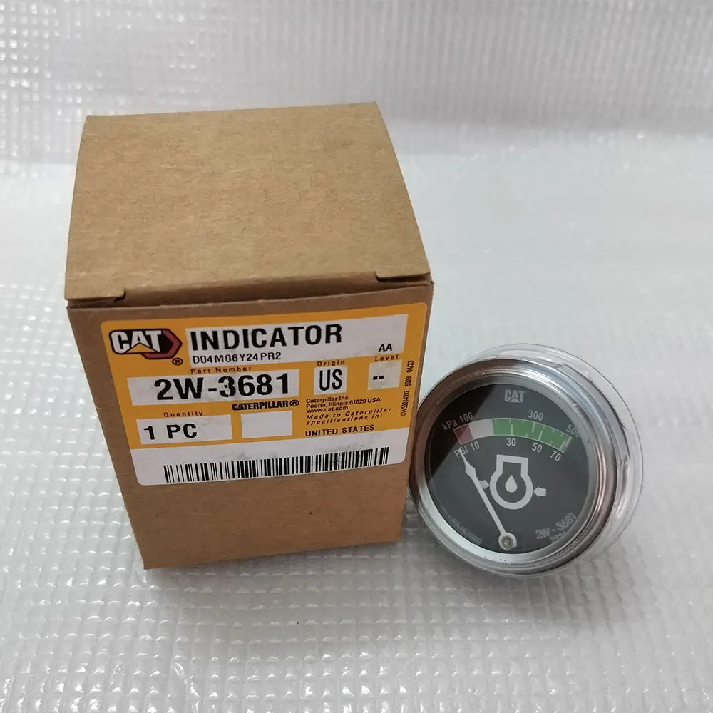 

2W-3681 Indicator Engine Oil Pressure Gauge for Caterpillar Engine C-10 C11 C-12 C13 C15 C18 3304 3306 3406 3408 3412