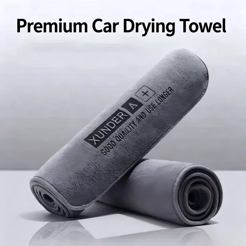 1/3/5Pcs Ultra Fine Fiber Edge Wrapped Car Wash Towel Letter Wiping Towel Absorbent Cleaning Leaving No Marks Quick Drying Towel