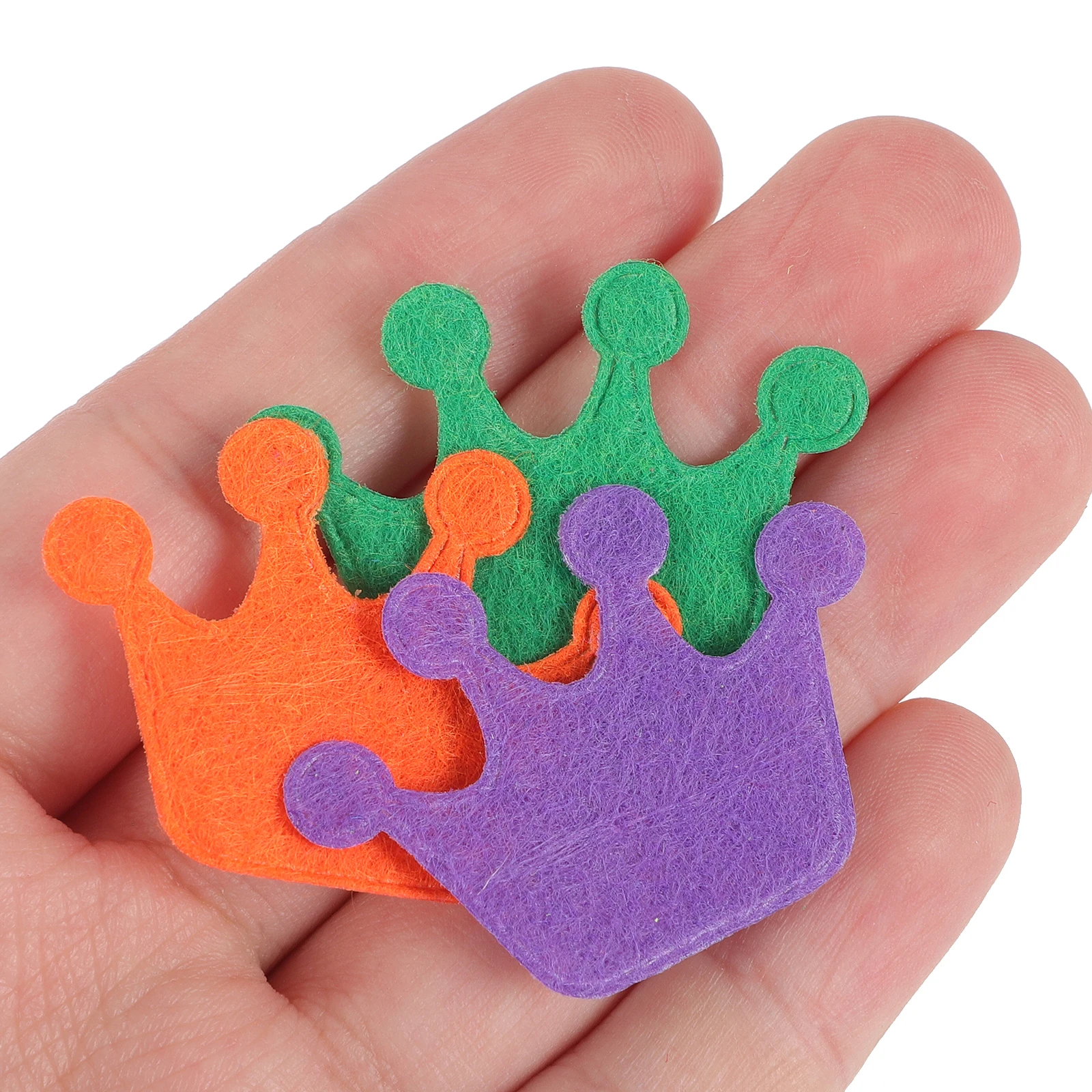 

200Pcs Felt Flower Art Assorted Colors For Craft Projects Embellishments Sewing Decoration Supplies