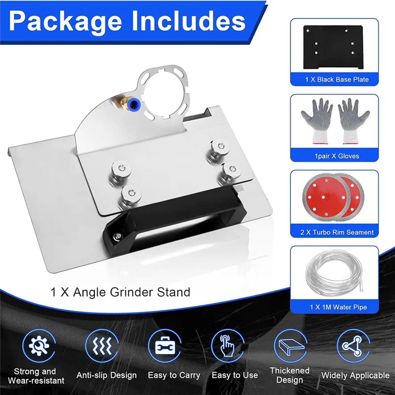 

A47U Набор подставок для угловой шлифовальной машины, 6 шт. для плитки 45 ° Резка фаски, подставка для угловой шлифовальной машины, держатель шлифовальной машины, для угловой шлифовальной машины 100 типа