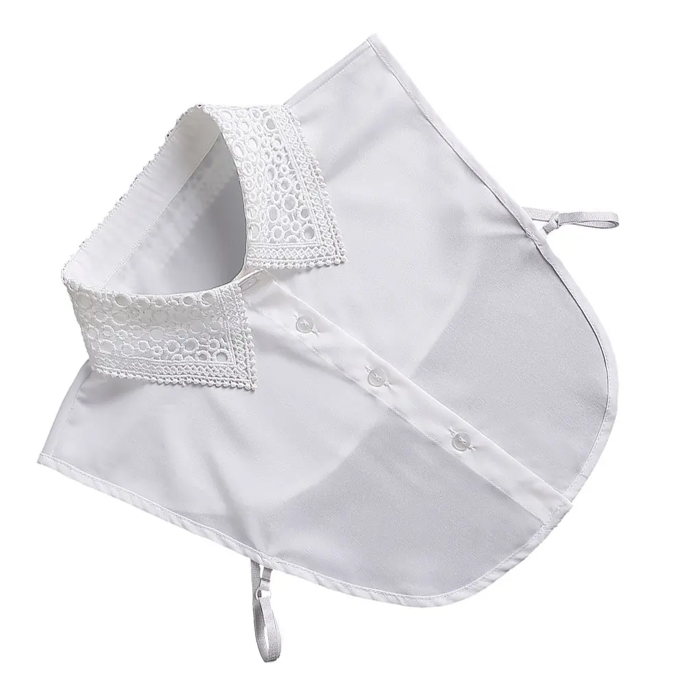 

Women Fake Collar Lace Detachable Chiffon Collar Lightweight Breathable Stylish Formal Look for Shirts Blouses Sweaters Dresses