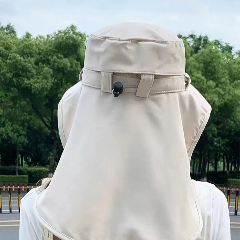 

Sun Hat High-Density Sunscreen Weaving UPF UV Blocking Wide Brim Fisherman Hat with Breathable Mesh Face Guard Fit Beach Hat