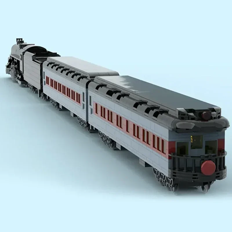 Moc-bloques de construcción de modelo de coche de ciudad, bloques modulares de tecnología de tren Polar Express, juguetes de Navidad, conjuntos de ensamblaje DIY