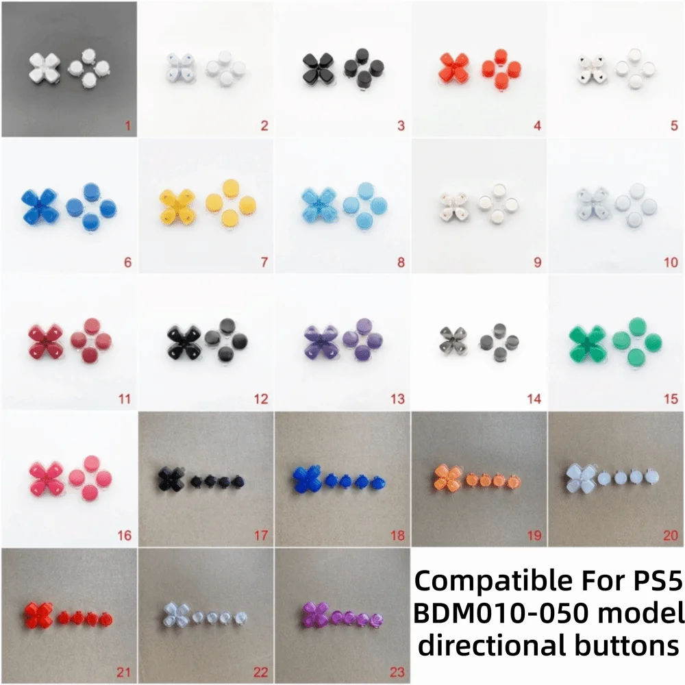 Jelly Color Controller Replacement Buttons Kit 30th Anniversary Edition Directional Buttons for PS5 Controller