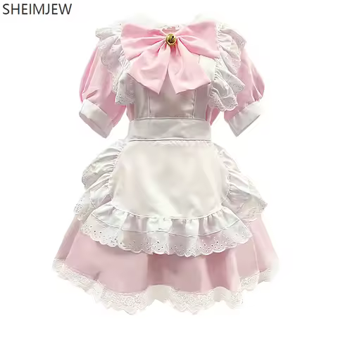 Anime Cute Lolita Maid Uniform Female Plus Size Halloween Carnival Party Dress Student Gothic Lolita Catwoman Cosplay Costume