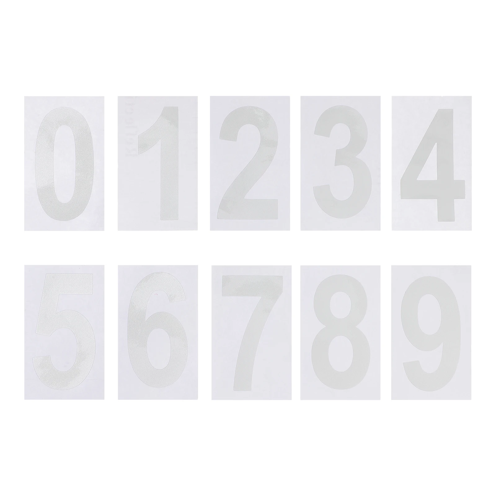 

5 Sets Reflective Numbers Stickers Mailbox Address Waterproof Outdoor Easy Installation Self Adhesive Modern Houses Garbage Bins