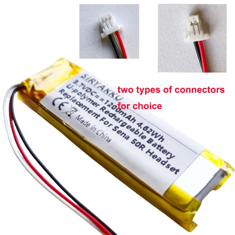 1200mAh 3.7V Li-polimerowe bateria zastępcza dla Sen 50R,50R-01,50R-01D motocykle zestaw słuchawkowy Bluetooth do naprawy baterii