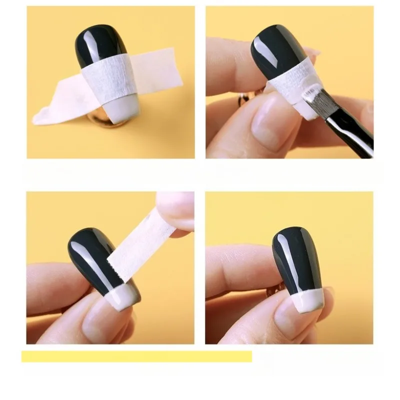Nuovo nastro bianco per nail art Adesivo per colla per smalto minimalista Nastro barriera per nail art Strumenti per nail art Nastro adesivo Adesivi per unghie