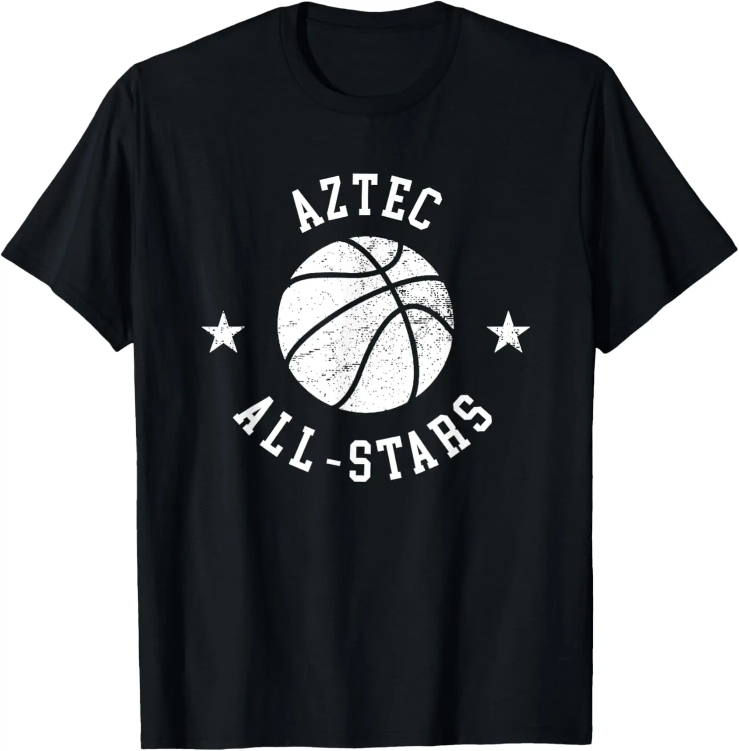 Aztec Vintage All-Stars Retro 80s Basketball T-Shirt