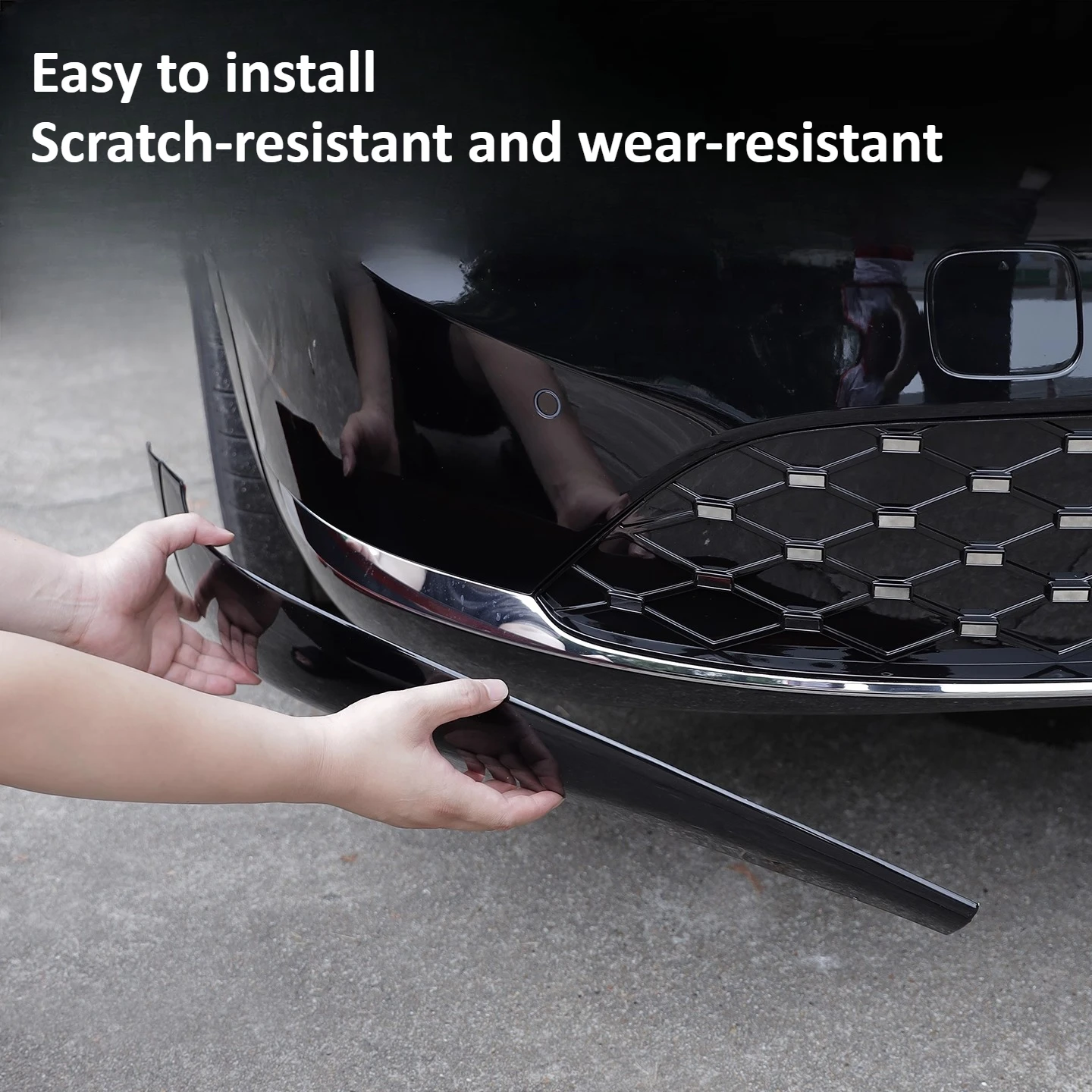 

For AITO 8 M8 2025 2Pc Car Front Bumper Anti-Collision Corner Trim Protective Cover Front Corner Protection Strips Accessories