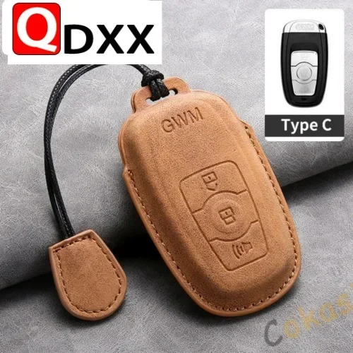 For GWM Great Wall Haval H6 2015 C50 Hoist ID46 433MHZ Keyless Bag Car Key Cover Smart Remote Control Case Protector Accessories