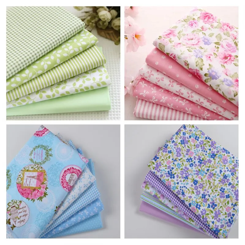 Multi-Style Printed Cotton Fabric Sewing Cloths DIY Needlework Handicraft Material For Quilting Patchwork Scrapbooking Artcraft