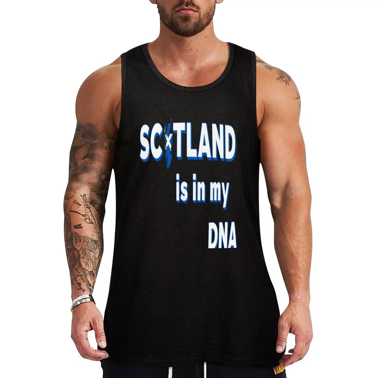 

Scotland Tank Top Men gym sportswear Men's gym articles Working vest