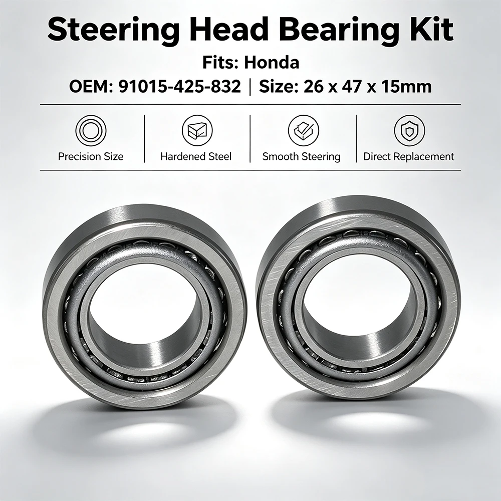 Steering Head Bearing Kit For Honda XL200R/PARIS DAKAR XLR250 XR200 XR200R XR250R XL350R XL500R XR500R XR600R XR650L CR480R Moto
