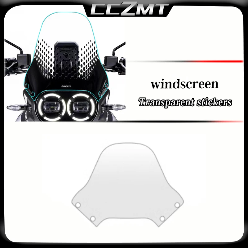 For Ducati Desert X Desert X 2022-2024 Motorcycle Transparent Film Invisible Coat Body Fuel Tank Stickers Accessories