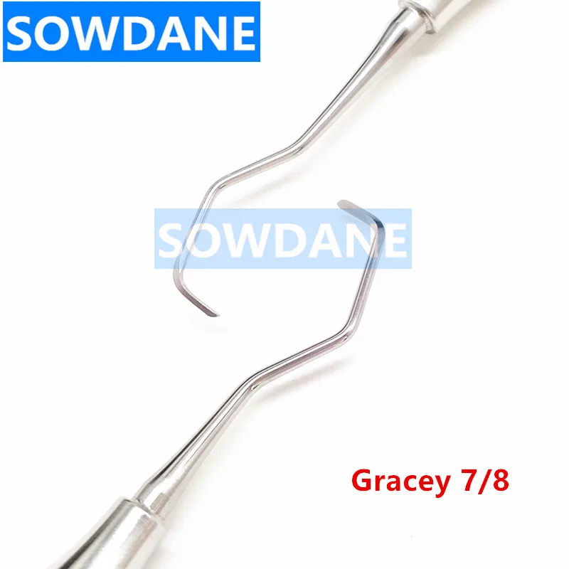 Raspador de limpieza Dental profesional, cureta de Gracey, curetas de hueso Periodontal, instrumento Dental, herramienta de uso manual