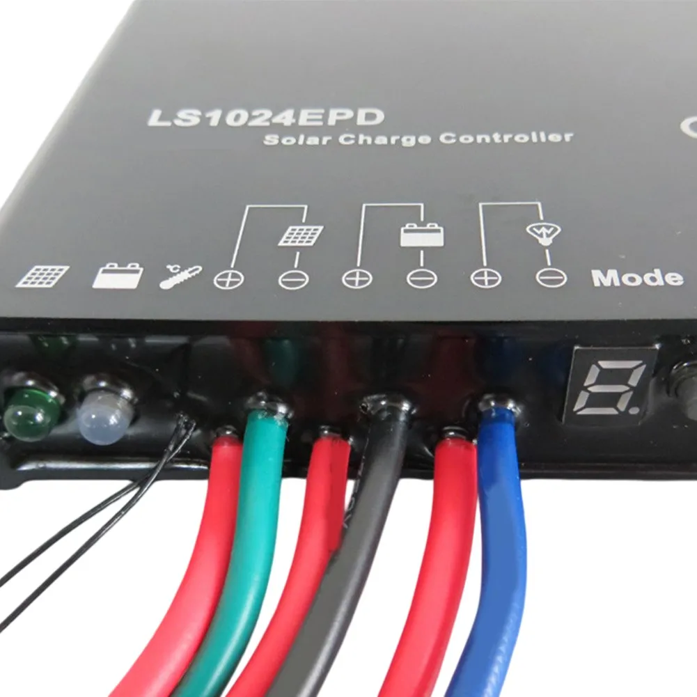 LS1024EPD 10A Solar Charge Controller for 12V 24V Off Grid Systems with IP67 Waterproof Design and LED Indicators