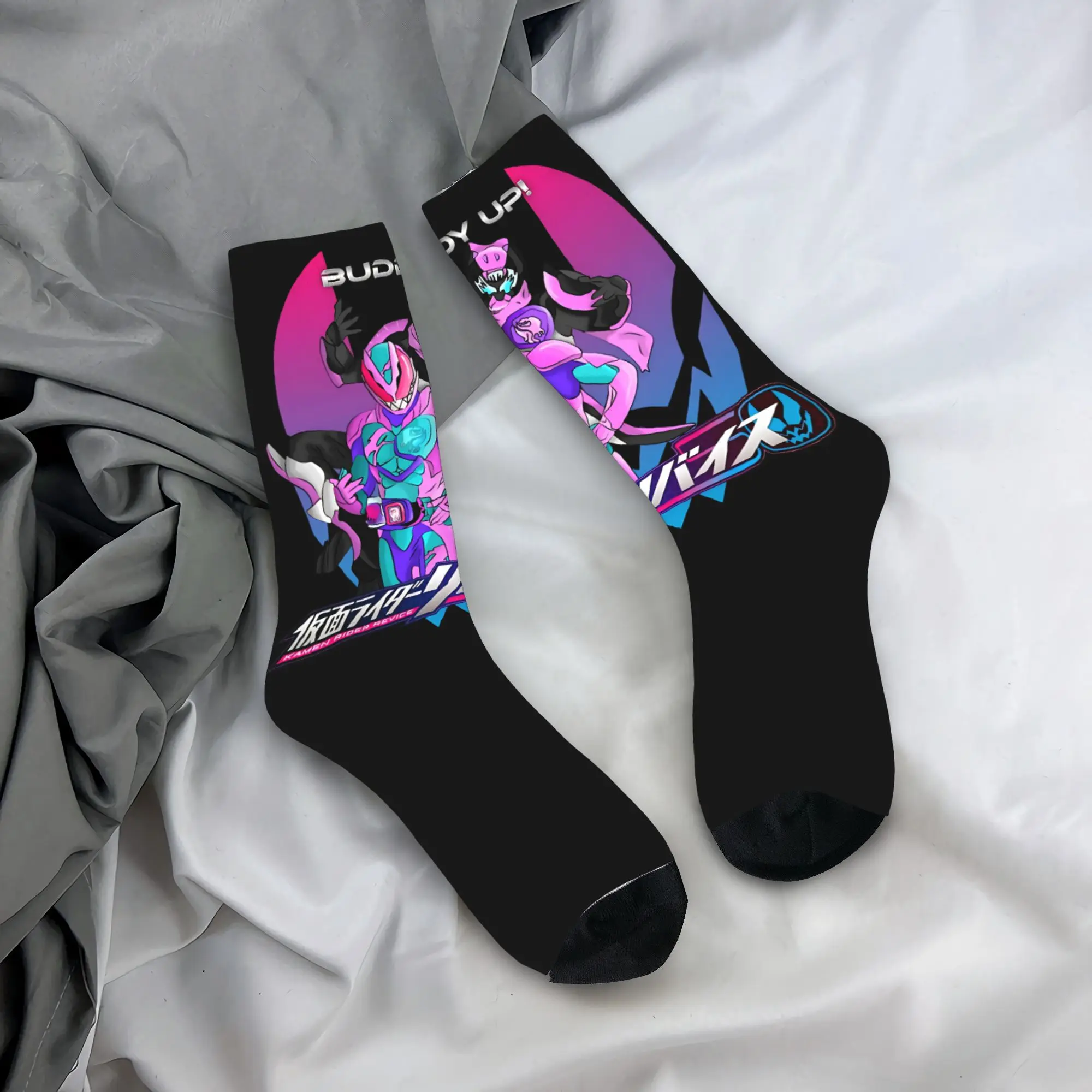 

Kamen Rider Revice Buddy Up Socks for Women Men All Seasons Cozy Crew Socks Sweat Absorbing