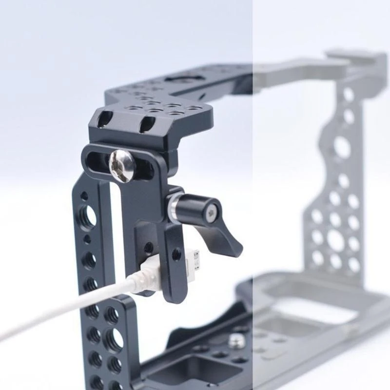 Aluminum Alloy Cable Lock Clip for DSLR Cameras with 1/4inch Thread Screw