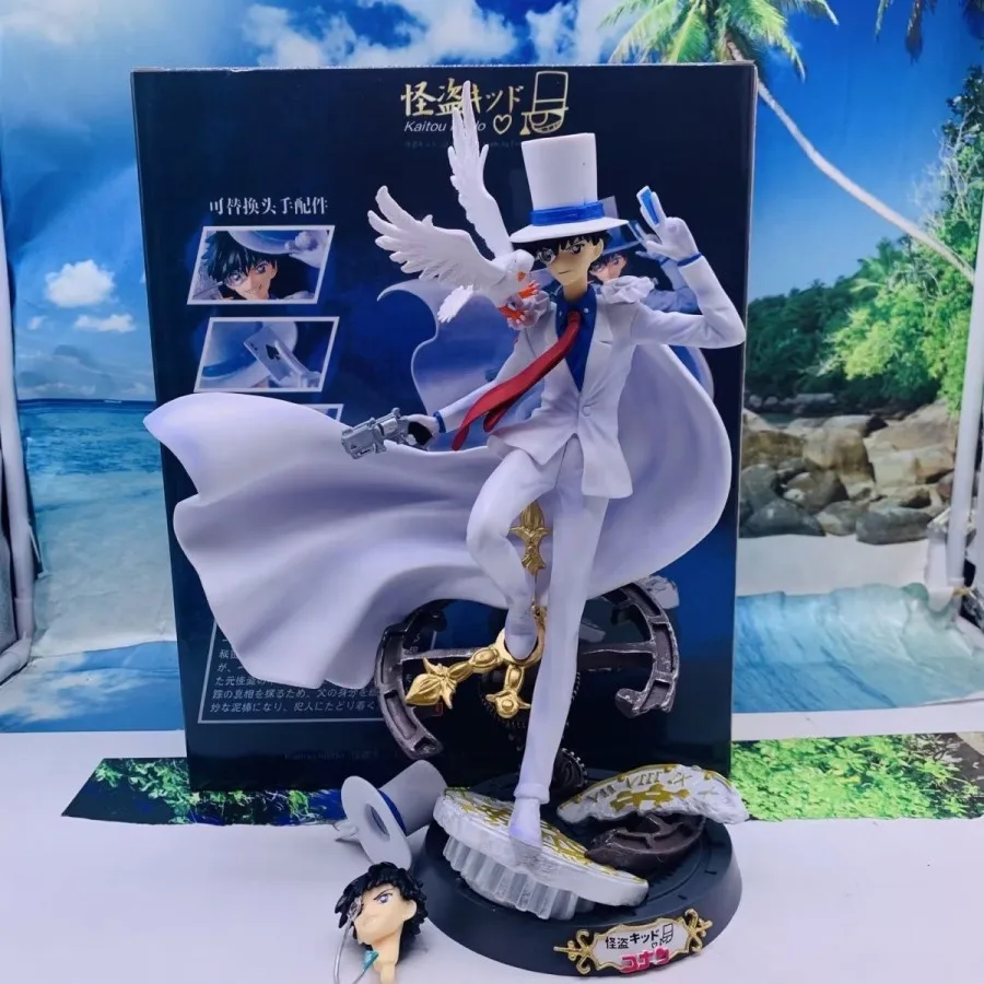 

Detective Conan Kaitou Kid Premium Fire Phoenix Boxed Double Head Figure Model 30cm Action Figure PVC Anime Collectible Gift