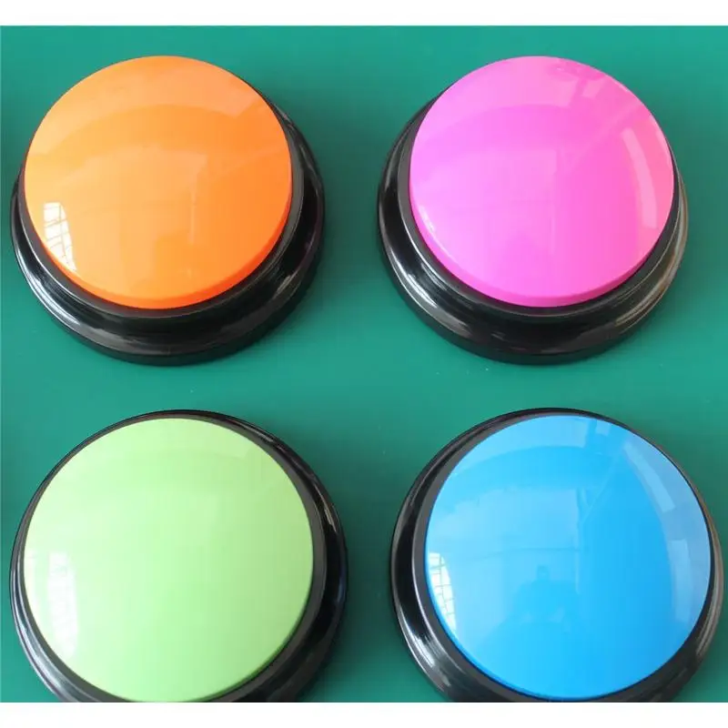 Color Voice Recording Button Dog Cat Buttons Talk Training For Communication Pet Training Buzzer Record And Playback