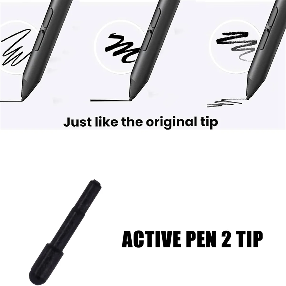 A02R 3PCS Stylus Pen Tips for Dell PN579X PN556W, Google Pixelbook Pen, Lenovo Thinkpad Active Pen 2 4X80P28212 4XH0R14769