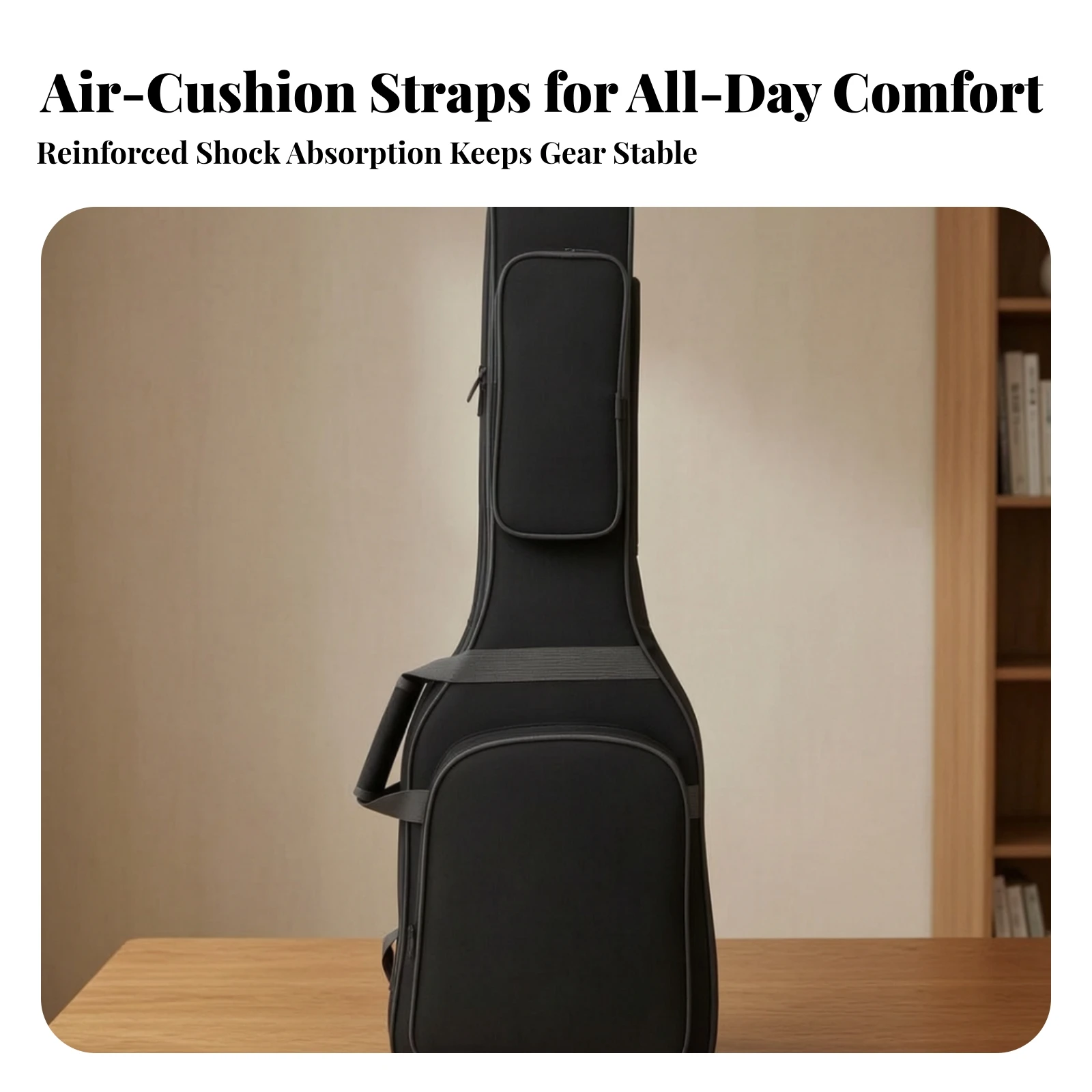 Electric Guitar Gig Bag Long-Lasting Electric Guitar Bag with Backpack Straps Reinforced Adjustable for Guitarists, Travel