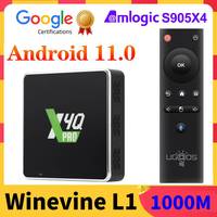 UGOOS X4Q Cube PRO Plus Extra Amlogic S905X4 TV Box Android 11 Winevine L1 AV1 CEC HDR Android 11.0 4K Media Player 1000M BT