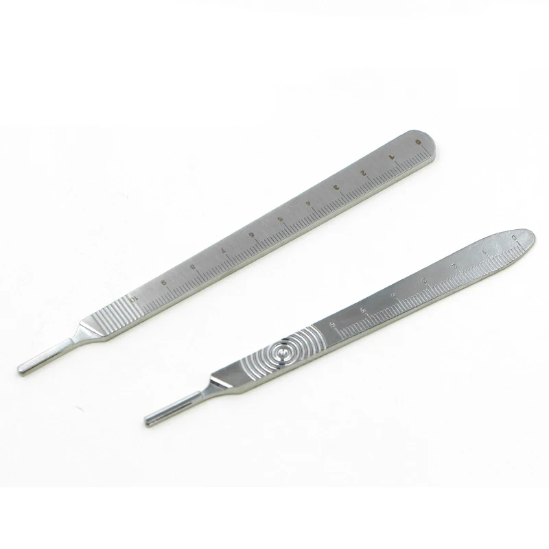 Aço inoxidável Cutting Knife Handle, Double Eyelid Blade, Utility Mobile Film Repair Tool, No. 3, 4