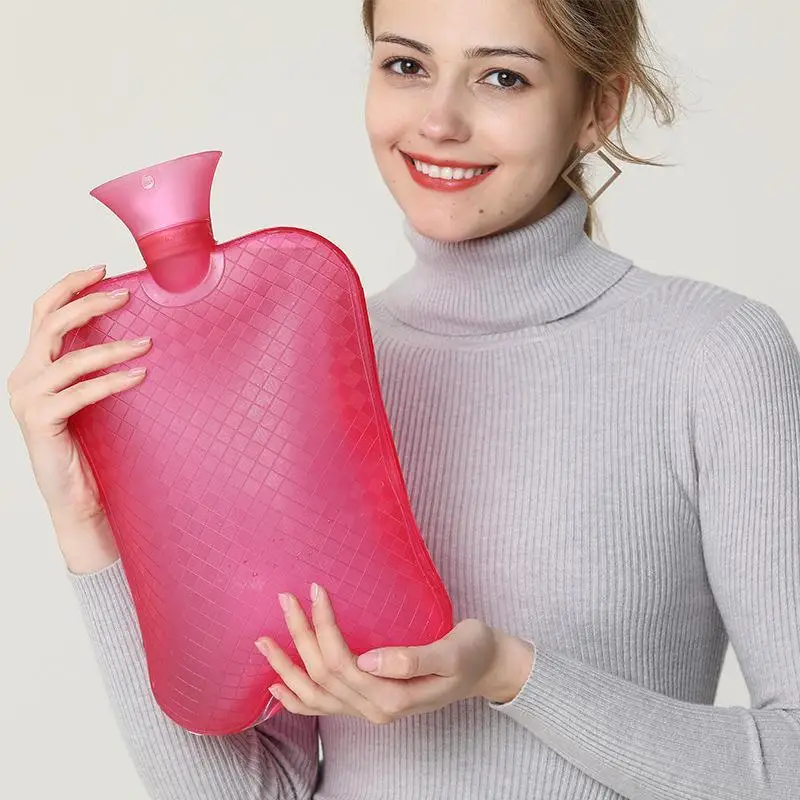 3000ml Large Hot Water Bottle Injection Type Leak Resistant Warm Pouch for Bed Foot Warmer Cold Weather Home Office Use