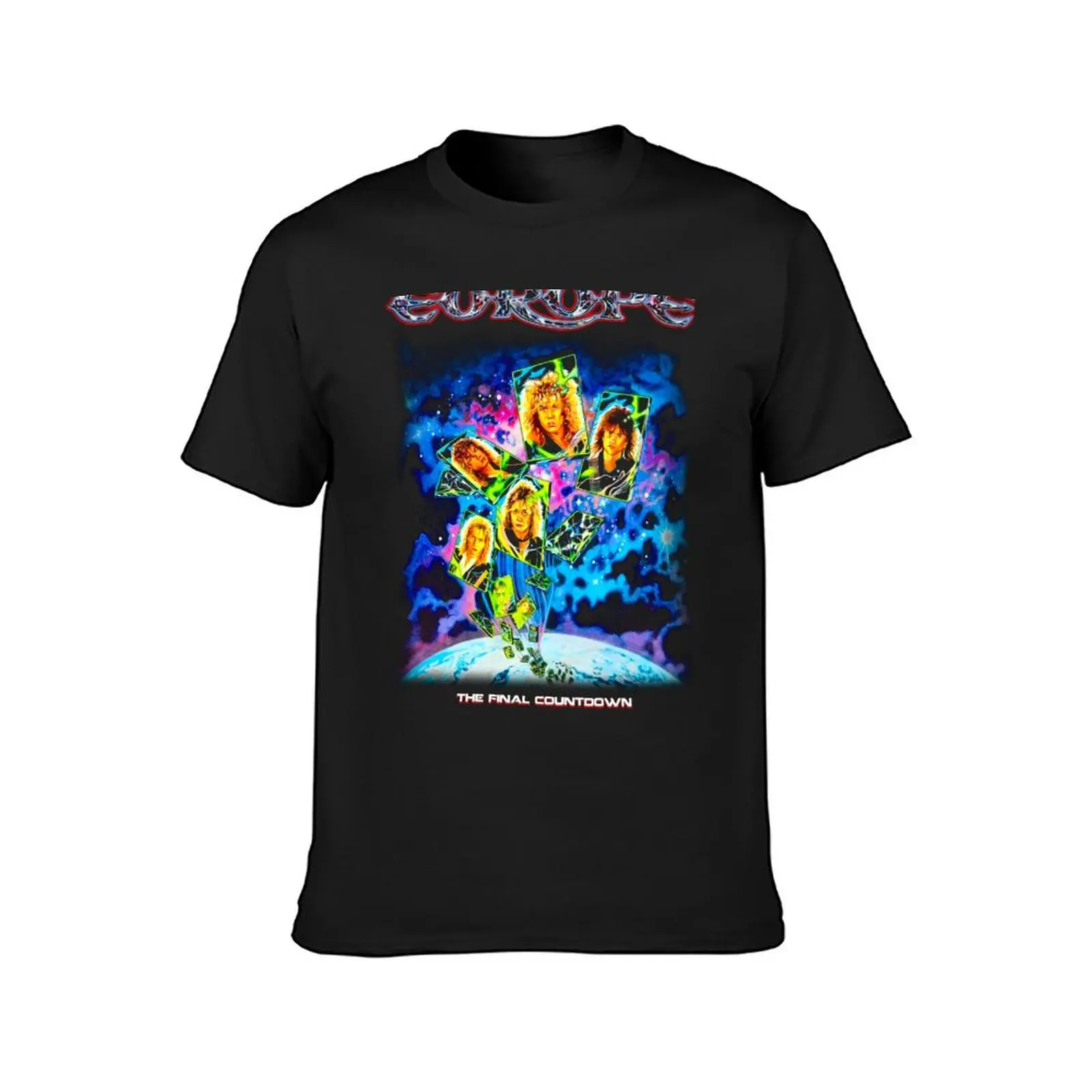 The Final Countdown by Europe - Classic Old School Swedish Heavy Metal T-Shirt funnys sports fans oversized t shirts for men