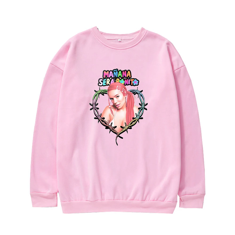 Manana Sera Bonito Karol G Crew Neck Sweatshirt Retro Character Prints 90s Y2k pullover Gifts For Karol G Fans Winter Clothing