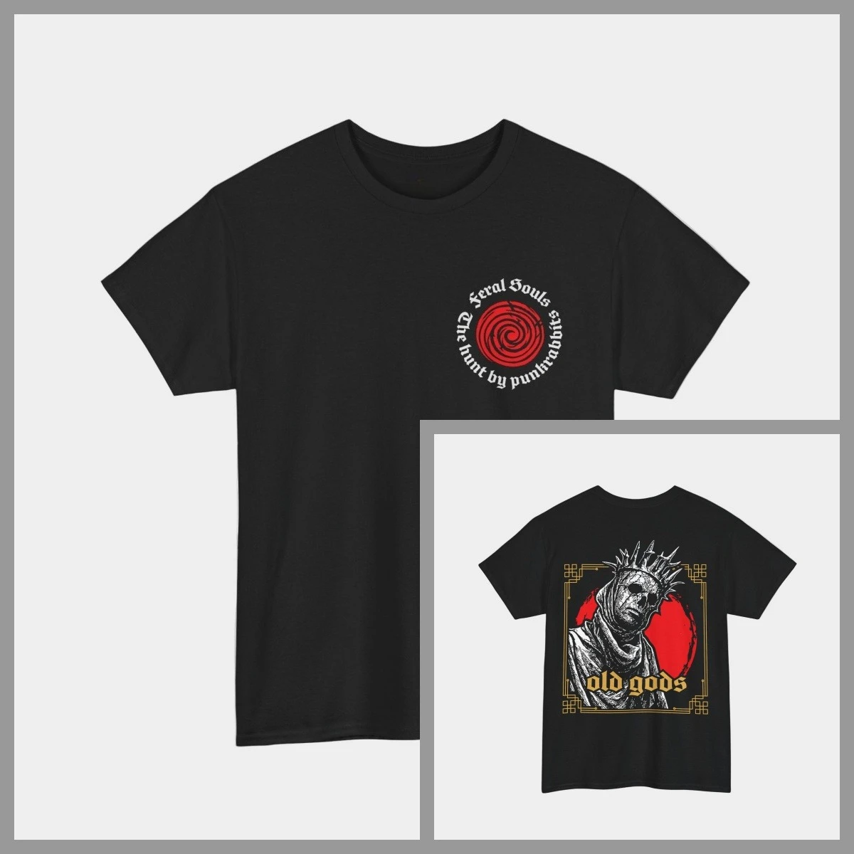 The Old Gods - Punkrabbits Oversized Streetwear Graphic T-Shirt for Rebels & Dreamers