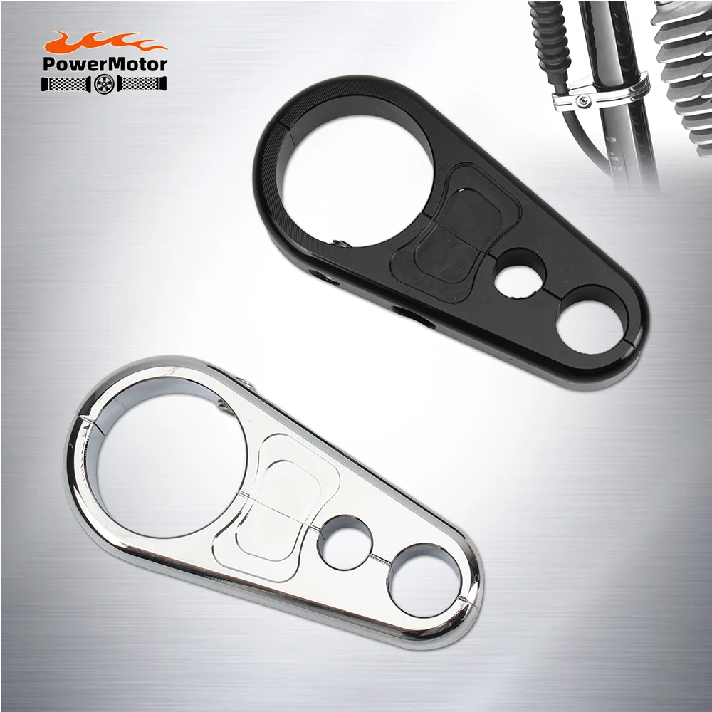 Abrazadera de Cable para manillar de motocicleta, freno de embrague para Harley Dyna Sportster XL Cafe Racer, accesorios de abrazadera de Cable