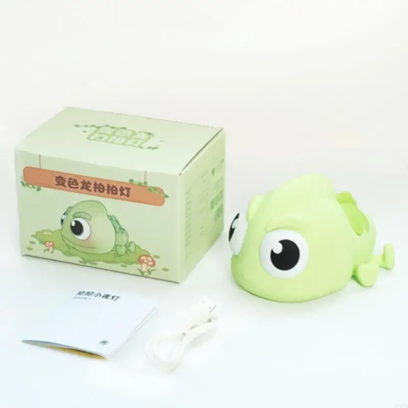 LED Rechargeable Cartoon Animal Lamp Children Bedside Lamp Silicone Wireless Night Light Dimmable Night Light M4YD