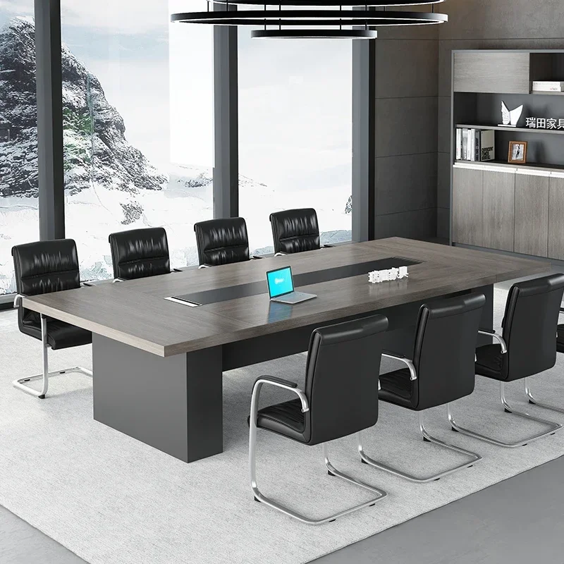 Office furniture Modern simple conference table Long desk reception chair combination office furniture Large conference desk