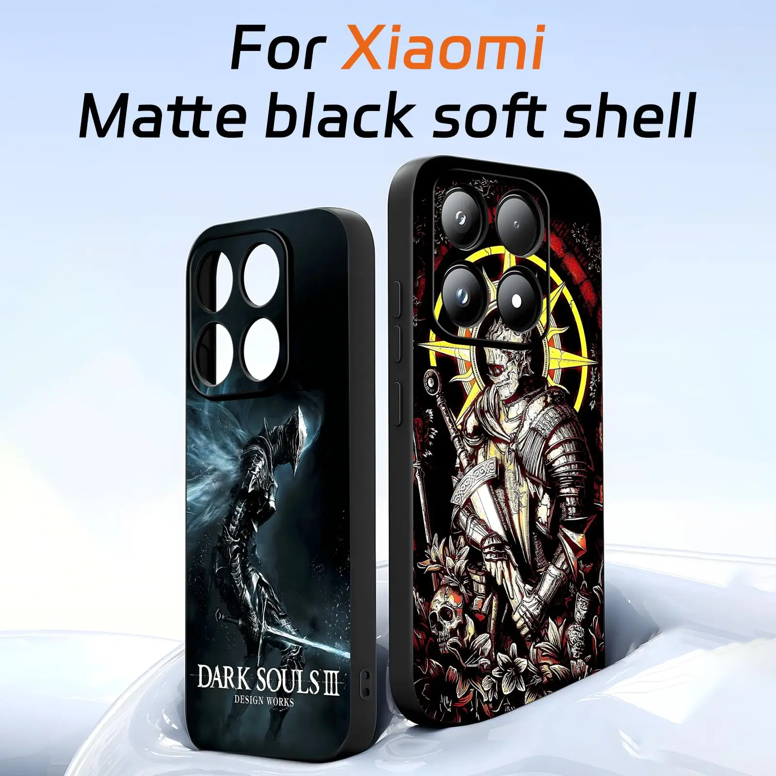 Coque de téléphone pour Xiaomi, jeu populaire DARK SOULS, 17, 15, 14, 13, 12, 11 T Ultra Pro, souple, noire, résistante aux chocs