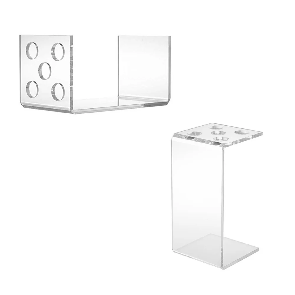 

High-End Hairdressing Scissors Holder Transparent Shelf for Salon Supplies Neat Organized Storage Modern Art Decor