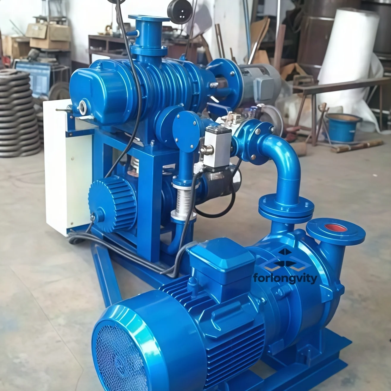 

ZJ Lab Laboratory Use Dry Dual Stage Rotary Lobe Vacuum Pump System Ultimate Pressure 0.05Pa 1 Year Warranty for Epoxy Resin