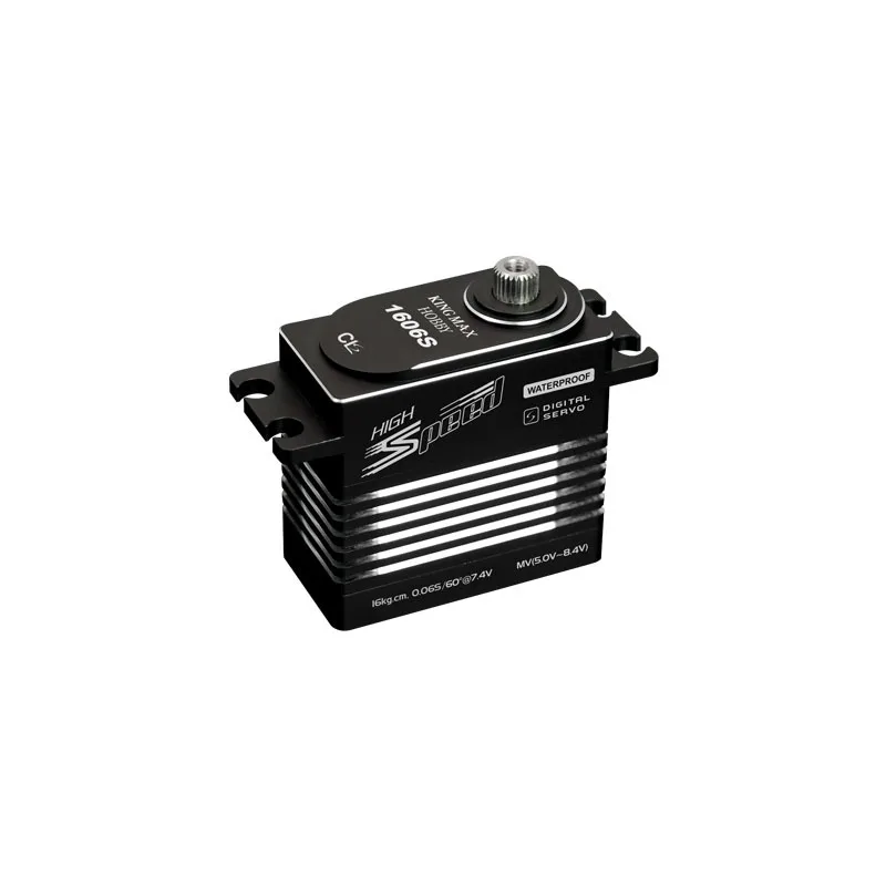 Kingmax CLS1606S HV Waterproof Digital Servo Aluminum Shell All Steel Gears 16kg.cm Torque For RC Plane Fixed-wing UAV